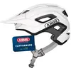 Image de ABUS Casque de VTT CliffHanger - Casque de vélo pour les sentiers les plus exigeants - avec de grandes ouvertures de ventilation et un système de sangle TriVider - pour hommes et femmes - Blanc, taille M