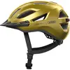 Image de Casque de ville ABUS Urban-I 4.0 - casque de vélo avec lumière arrière rechargeable, 2 modes d'éclairage, visière, ouverture tressée et fermeture magnétique - pour jeunes, femmes et hommes - taille S, jaune