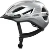 Image de Casque de ville ABUS Urban-I 4.0 LR - casque de vélo avec ouverture en tresse, visière, fermeture magnétique - light ready pour équipement ultérieur de feu arrière - pour jeunes, femmes et hommes - taille L, argent
