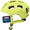 Image de Casque de vélo ABUS Youn-I 2.0 - avec lumière pour enfants, adolescents et jeunes adultes - pour filles et garçons - mono jaune, taille S