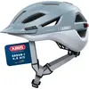Image de Casque de ville ABUS Urban-I 4.0 ACE - casque de vélo avec lumière arrière rechargeable, 4 modes d'éclairage, visière, ouverture tressée et fermeture magnétique - pour jeunes, femmes et hommes - taille S, bleu