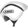 Image de ABUS Casque contre la montre GameChanger TT - Casque de vélo aérodynamique avec des propriétés de ventilation optimales pour femmes et hommes - Blanc brillant, taille L (58-62 cm)