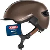 Image de ABUS Urban Helm HUD-Y à LED arrière magnétique rechargeable & fermeture magnétique - Casque de vélo cool pour usage quotidien - pour hommes et femmes - Marron, taille M en occasion ou reconditionné