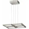 Image de Lampe Suspendue Led Plafonnier Led, Dimmable, Réglable En Hauteur, Nickel Mat, 1x Led 45 Watts 4300 Lm Blanc Chaud, H 150 Cm Wofi 6531.04.64.8000