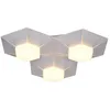 Image de Plafonnier Dimmable Via Interrupteur Mural Plafonnier Led Salon, Aluminium Brossé, 15w 1200lm Blanc Chaud, Lxh 40x8,5 Cm Wofi 9165.03.63.9000