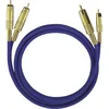 Image de Cinch-rca Audio Câble De Raccordement [2x Cinch-rca Mâle - 2x Cinch-rca Mâle] 10.00 M Bleu Contacts Dorés Oehlbach Nf 1