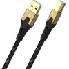 Image de OEHLBACH USB Primus B câble USB USB 2.0 1 m USB A USB B Noir, Or - Neuf