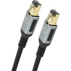 Image de OEHLBACH D1C13357, 10 m, Cat8.1, RJ-45, RJ-45, Schwarz, Gold