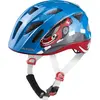 Image de Casque Alpina Ximo Flash - enfants, bleu avec voiture rouge - Taille (45- 49cm)