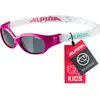 Image de Lunettes de soleil Alpina Sports Flexxy Kids pink-dots, verre noir, cat.3