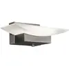 Image de Applique LED, métal, nickel, intensité lumineuse variable, L 20 cm