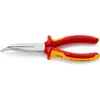 Image de Knipex 26 26 200 Sb Pince Demi-ronde Avec Tranchant (pince Bec De Cigogne) Isolées Par Gaines Bi-matière, Certifiées Vde Chromée 200 Mm