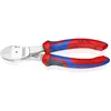 Image de 74 05 180 Pince Coupante De Côté À Forte Démultiplication Avec Poignées Comfortables Chromée 180 Mm - Knipex