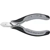 Image de Knipex 77 02 115 Esd Pinces Coupantes De Côté Pour L’électronique Esd Avec Charnière Entrepassée Avec Poignées Multimatières 117 Mm