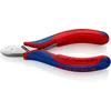 Image de 77 22 115 Sb Pince Coupante De Côté Pour L'Électronique Avec Charnière Entrepassée Avec Poignées Multimatières 115 Mm - Knipex
