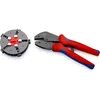 Image de Knipex - 97 33 02 Multicrimp® Pince À Sertir Avec Porte-profils Avec Poignées Multimatières Brunie 250 Mm