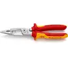 Image de Knipex - 13 86 200 Sb Pince Pour Installations Électriques Isolées Par Gaines Bi-matière, Certifiées Vde Chromée 200 Mm