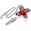 Image de 00 11 06 V01 Clé Universelle «construction» Pour Toutes Les Armoires Et Systèmes De Fermeture Standard 96 Mm - Knipex