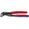 Image de Knipex - 87 22 250 Cobra® Quickset Pince Multiprise De Pointe Avec Gaines Bi-matière Minces Grise Atramentisée 250 Mm