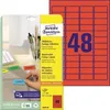 Image de Avery Zweckform - Etikett L6038-20 45,7x21,2mm Rot 960 St./pack.