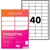 Image de Étiquette Multi-usages 48,5 X 25,4 Mm Avery Office Star Blanche - Boîte De 4000