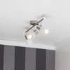 Image de BRILLIANT Tube spot Luca | spot de plafond intemporel | métal/verre | chrome/blanc | orientable | 3x E14 max. 40 W