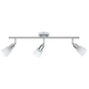 Image de BRILIANT Tube spot Sofia | plafonnier intemporel | fer/chrome/blanc | têtes pivotantes | 3x E14 max. 40 W