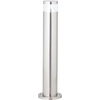 Image de BRILLIANT Borne d'éclairage à LED AVON | Luminaire de socle pour l'extérieur | fabriqué en acier inoxydable | max. 4W avec couleur de lumière blanc froid | acier inoxydable/plastique