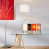 Image de BRILLIANT Lampe sur pied en arc Clarie | lampe sur pied moderne et en forme d'arc | fer/blanc | interrupteur à pied | 1x E27 max. 60 W