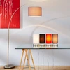 Image de BRILLIANT Lampe sur pied en arc Clarie | lampe sur pied moderne et en forme d'arc | fer/gris | interrupteur à pied | 1x E27 max. 60 W