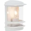 Image de Applique Murale Exterieure Hollywood Blanc Ampoule E27 Max 60 W Brilliant