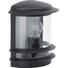 Image de BRILLIANT Applique extérieure Hollywood | Lampe d'extérieur | Aluminium/plastique | noir | IP44 | protégé contre les éclaboussures | 1x E27 max. 60 W