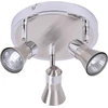 Image de BRILLIANT Spotrondell Sanny | Spot de plafond à 3 flammes | métal | fer/chrome | têtes orientables | 3x GU10 max. 7 W