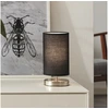 Image de BRILLIANT Lampe de table Clarie | lampe de table moderne | métal/textile | fer/noir | interrupteur intermédiaire à cordon | 1x E14 max. 40 W