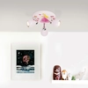 Image de BRILLIANT Spot de plafond LED au design de princesse | avec lumière blanche chaude | 3 flammes pour la chambre d'enfant | avec têtes pivotantes | rose | plafonnier avec ampoules interchangeables 3x GU10 max. 3 W