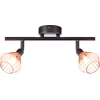 Image de Couvercle Lampe noir Kufper Spot 2 flammes Lampe 21013/76 Brilliant