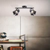 Image de BRILLIANT Lampe Movie LED Spot tubulaire 2flg noir mat | 2x LED-PAR51, GU10, ampoules à réflecteur LED 5W incluses, (380lm, 3000K) | Têtes orientables