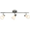 Image de BRILLIANT Lampe Kensington Tube spot 3flg chrome/blanc | 3x QT14, G9, 28W, convient aux lampes à culot à broches (non incluses) | Indice de protection IP : 44 - protégé contre les projections d'eau