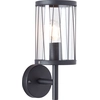 Image de BRILLIANT Lampe Reed Applique extérieure verticale noir mat | 1x A60, E27, 60W, convient aux lampes normales (non incluses) | Indice de protection IP : 44 - protégé contre les projections d'eau