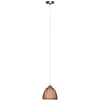 Image de Lampe Suspension Relax 20cm Bronze / Chrome 1x A60, E27, 60w, Lampes Normales Gf Non Spécifiées. Réglable En Hauteur / Câble Peut Être Raccourci Convient Aux Lampes Led - Brilliant