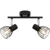Image de BRILLIANT Lampe Blacky tube spot 2flg noir | 2x D45, E14, 40W, approprié pour les lampes à gouttes (non incluses) | approprié pour les ampoules LED