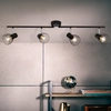Image de BRILLIANT Tube spot Blacky | spot de plafond moderne | métal | noir | orientable | 4-flamme | 4x E14 max. 40 W