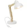Image de Brilliant - Lampe De Table Moda Blanc 1x A60, E27, 25w, Adapté Aux Lampes Standard (non Incluses) Échelle A ++ À E Avec Interrupteur À Cordon