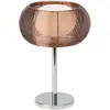 Image de BRILLIANT Lampe Relax Lampe de table bronze/chrome | 1x QT14, G9, 25W, convient aux ampoules à culot à broches non incluses | Avec interrupteur intermédiaire à cordon | Convient aux ampoules LED