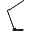 Image de BRILLIANT Lampe de table LED noire TORI | Lampe de bureau fonctionnelle blanche avec interrupteur tactile | 5W 260 lumens 5000 Kelvin | Plastique