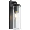 Image de Brilliant Lampe Aosta Applique Murale Suspendue Noir Mat 1x A60, E27, 25w, Adapté Aux Lampes Standard (non Incluses) Échelle A ++ À E Classe De Protection Ip: 44 - Étanche Aux Éclaboussures