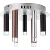 Image de BRILLIANT Lampe Cembalo LED Plafonnier 7flg brun/café | 7x 4W LED intégrées, 365lm, 3000K | Dimmable en 3 niveaux via l'interrupteur mural | Économie d'énergie et longue durée de vie grâce à l'utilisation de LED