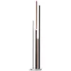 Image de Lampadaire Clavecin Led Lampadaire 5 Lumières Alu / Noir / Marron 5x 4w Led Intégrés, 362lm, 3000k Gradable À L'Infini Avec Variateur De Pied Économique Et Durable Grâce À L'Utilisa - Brilliant