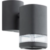 Image de BRILLIANT Applique murale suspendue noire JANDY | Down Light | dimmable avec ampoule adaptée | 1x GU10 douille max. 18 Watt | métal/plastique | IP44
