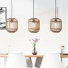 Image de BRILLIANT Lampe suspendue Woodrow | Lampe suspendue style naturel | 125 cm | Métal/rotin | Marron clair | 3x E27 max. 60 W